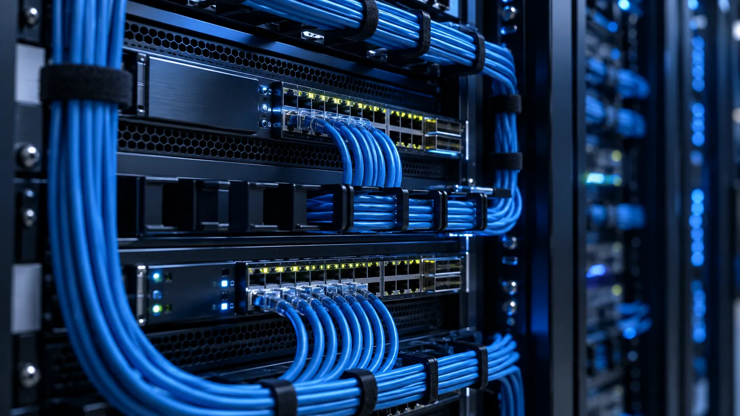 Structured enterprise switching and network cabling