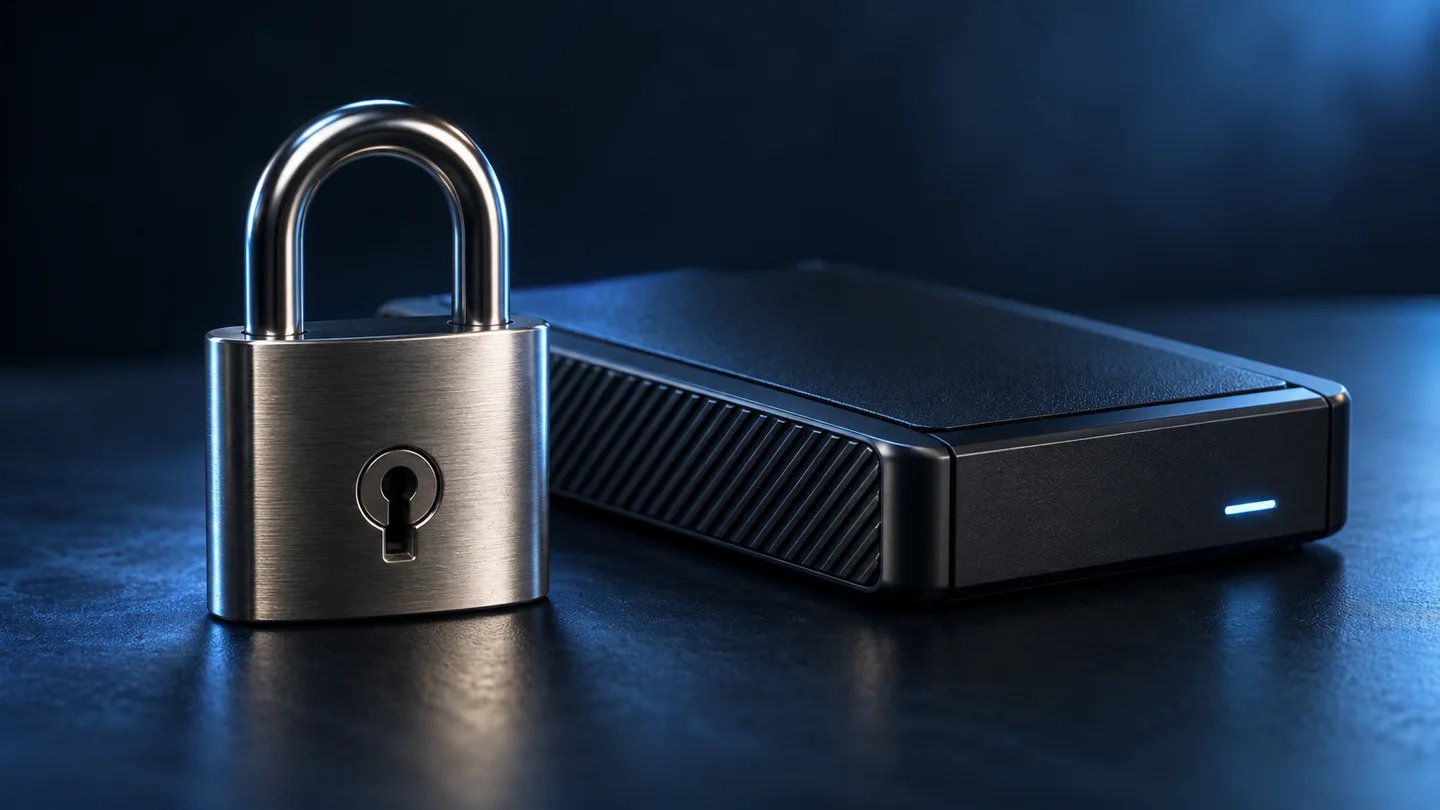 A physical lock and secure storage device