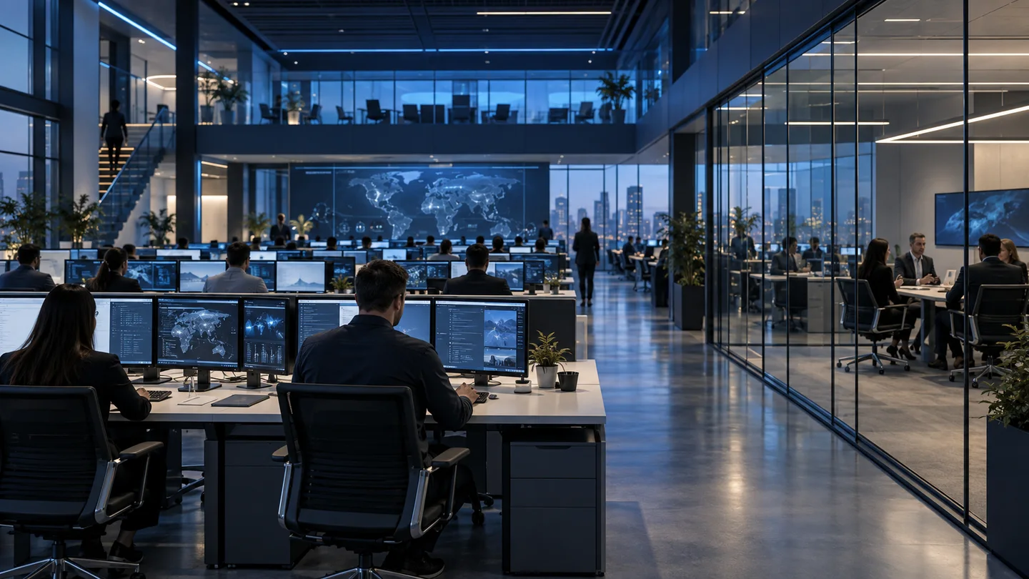 An organized enterprise computing floor